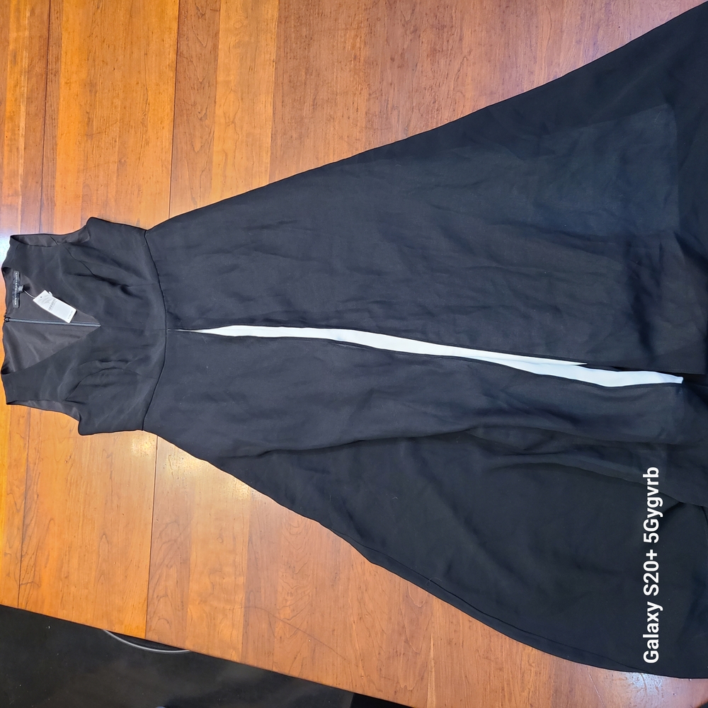 Elegant Black Overlay Jumpsuit